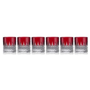 New Waterford New Year Celebration Red Tumblers Set of 6 6oz Comes in Box